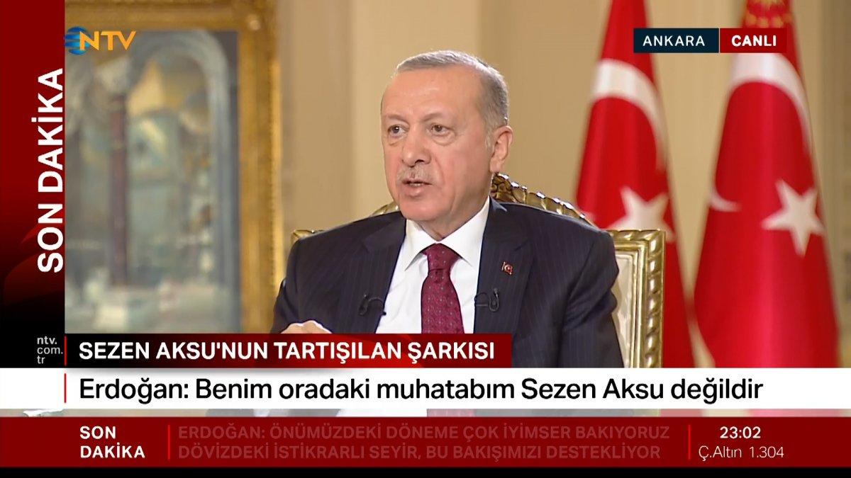 Cumhurbaşkanı Erdoğan: Hitabımın muhatabı Sezen Aksu değil