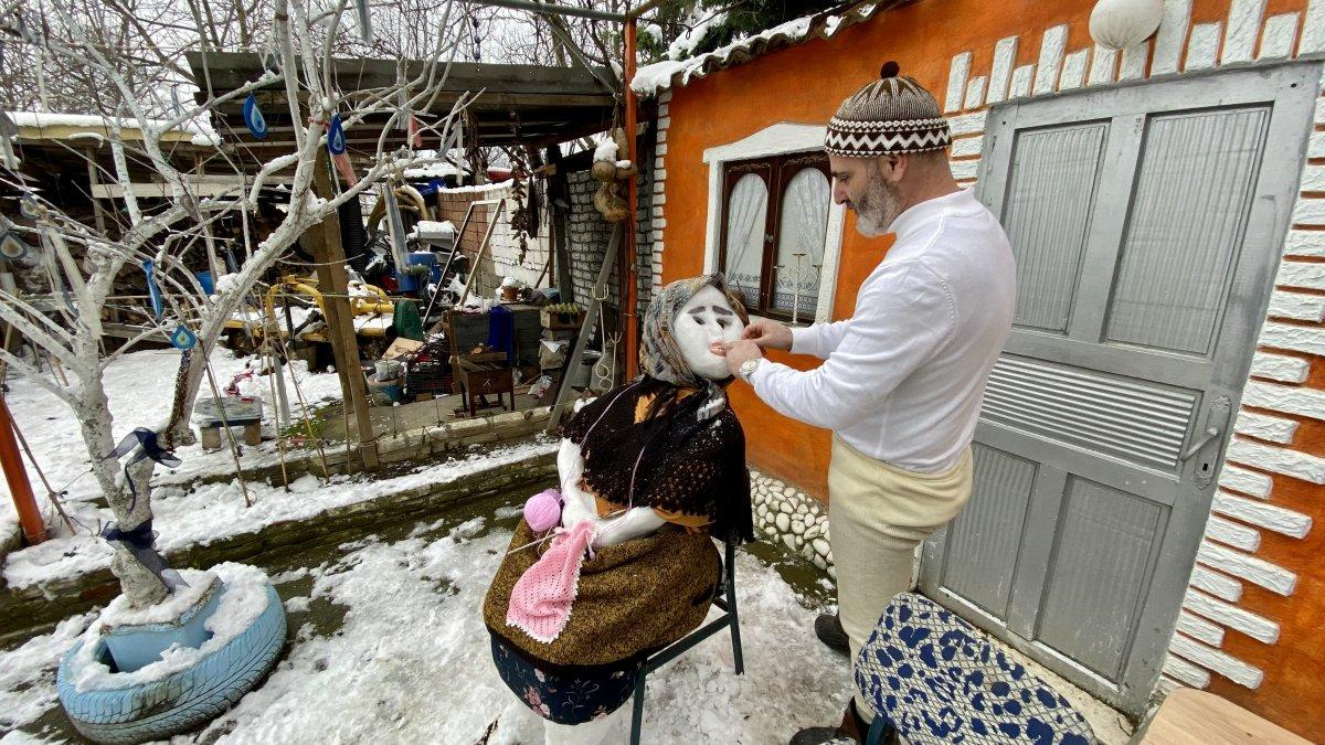 Bursa’da kardan yaşlı kadın yaptı