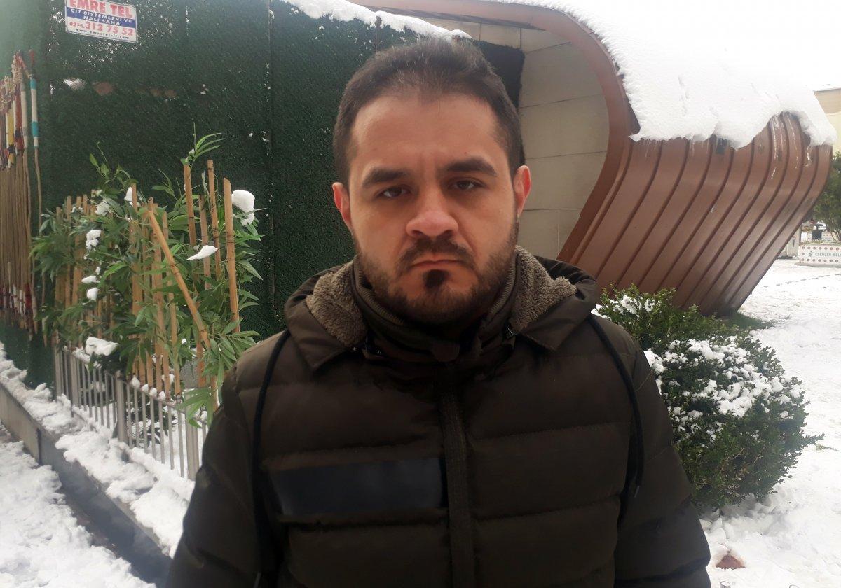 İstanbul'da önce motorun üzerindeki karı temizlediler sonra çalıp kaçtılar