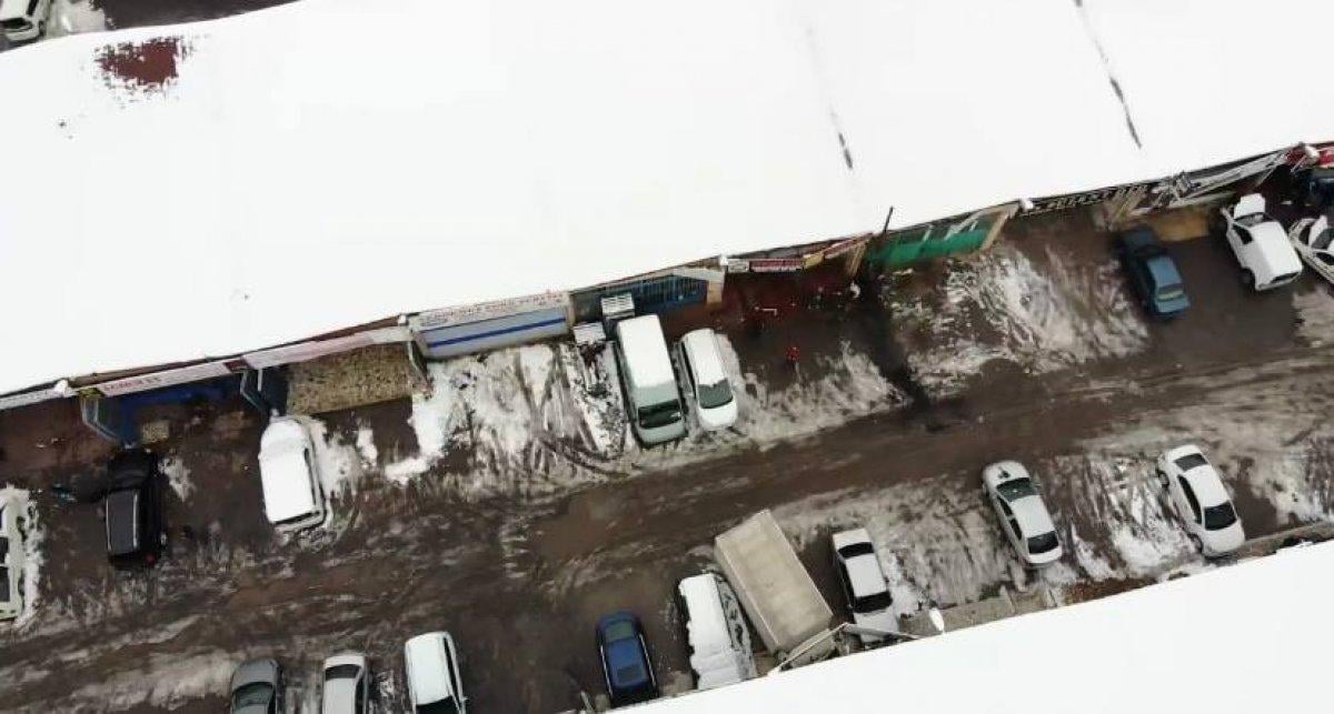 İstanbul’a yağan kar oto sanayilerde yoğunluk oluşturdu