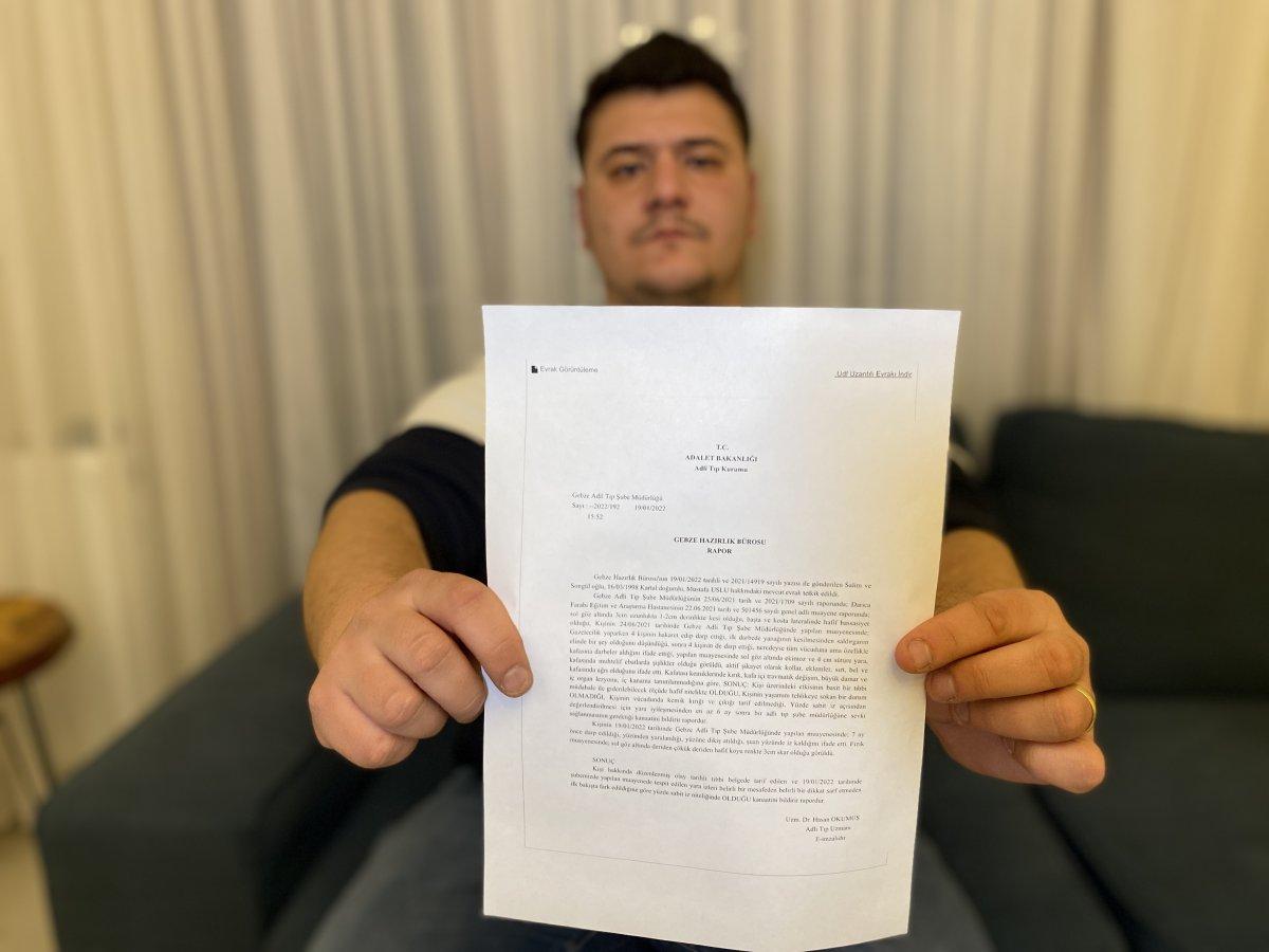 Kocaeli'de Lütfü Türkkan'ın adamlarının darbettiği muhabirin yara izleri geçmeyecek