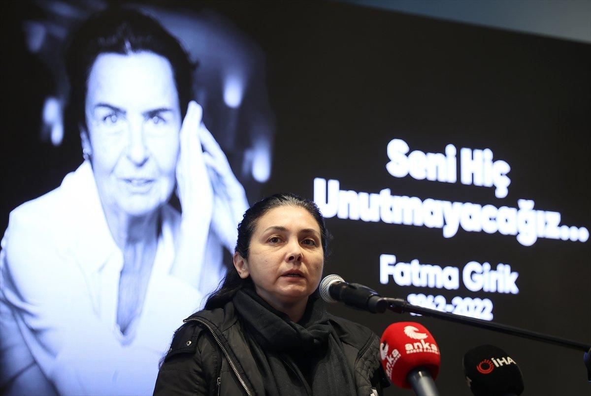 Usta oyuncu Fatma Girik'e veda