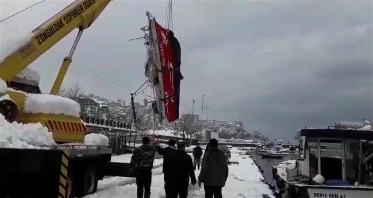 Zonguldak'ta balıkçı tekneleri battı