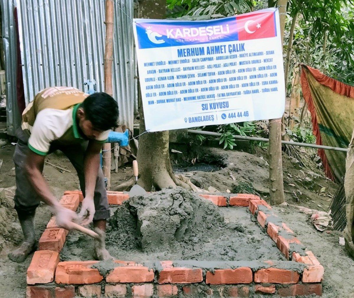 Kardeş Eli Derneği Ahmet Çalık anısına Bangladeş’te su kuyusu açtı