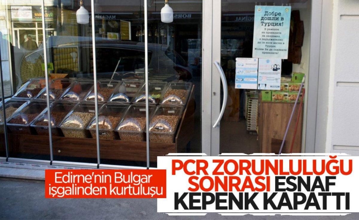 Bulgarların PCR masrafını Edirne esnafı karşılayacak