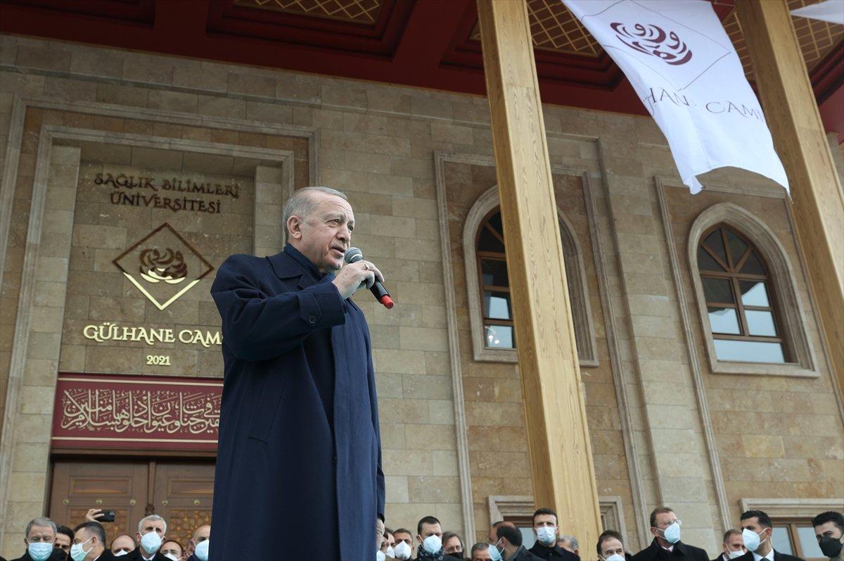 Cumhurbaşkanı Erdoğan'ın Gülhane Camii açılışı konuşması