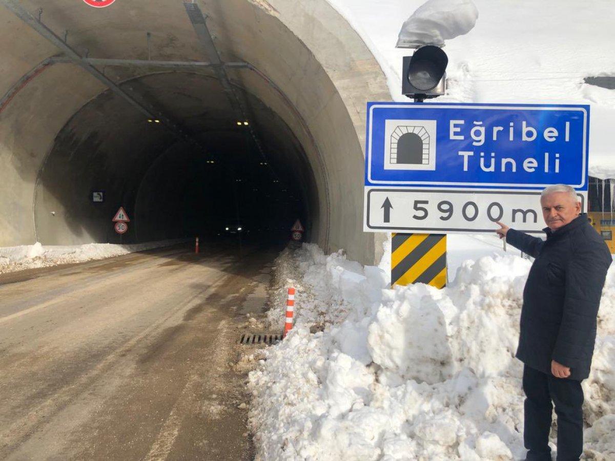 Binali Yıldırım: Eğribel Geçidi, korkulu rüya olmaktan çıktı