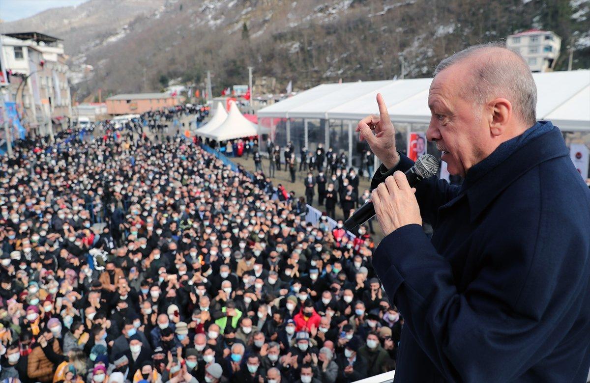 Cumhurbaşkanı Erdoğan'ın, Giresun'da afet konutları teslim töreni konuşması