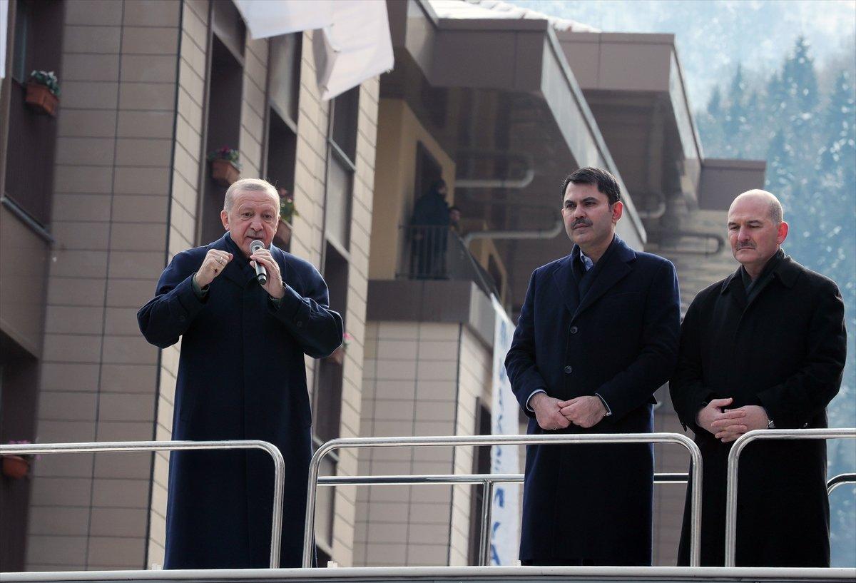 Cumhurbaşkanı Erdoğan'ın, Giresun'da afet konutları teslim töreni konuşması