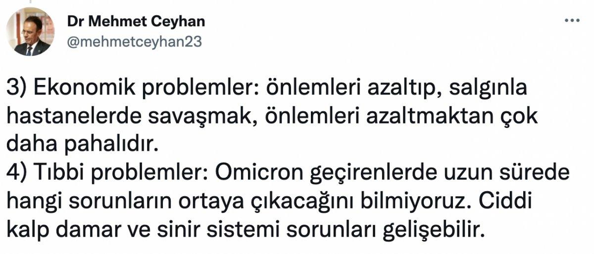 Epidemiyolog Mehmet Ceyhan'dan Bakan Koca'nın açıklamalarına tepki
