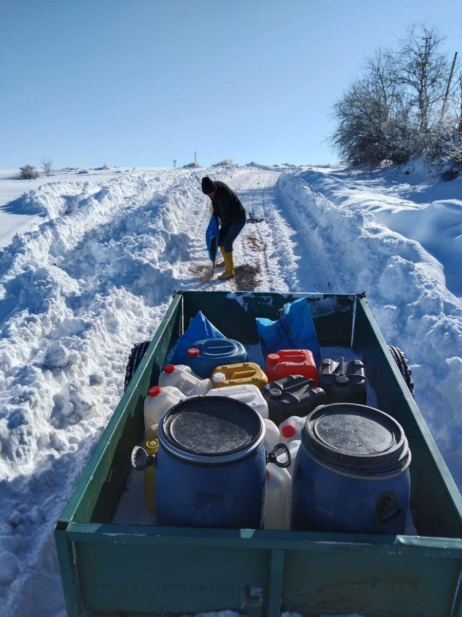 Kayseri'de ahırlar dondu, hayvanlar susuz kaldı