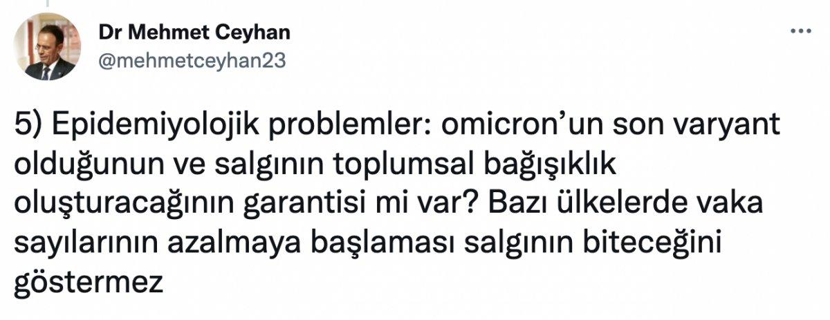 Epidemiyolog Mehmet Ceyhan'dan Bakan Koca'nın açıklamalarına tepki