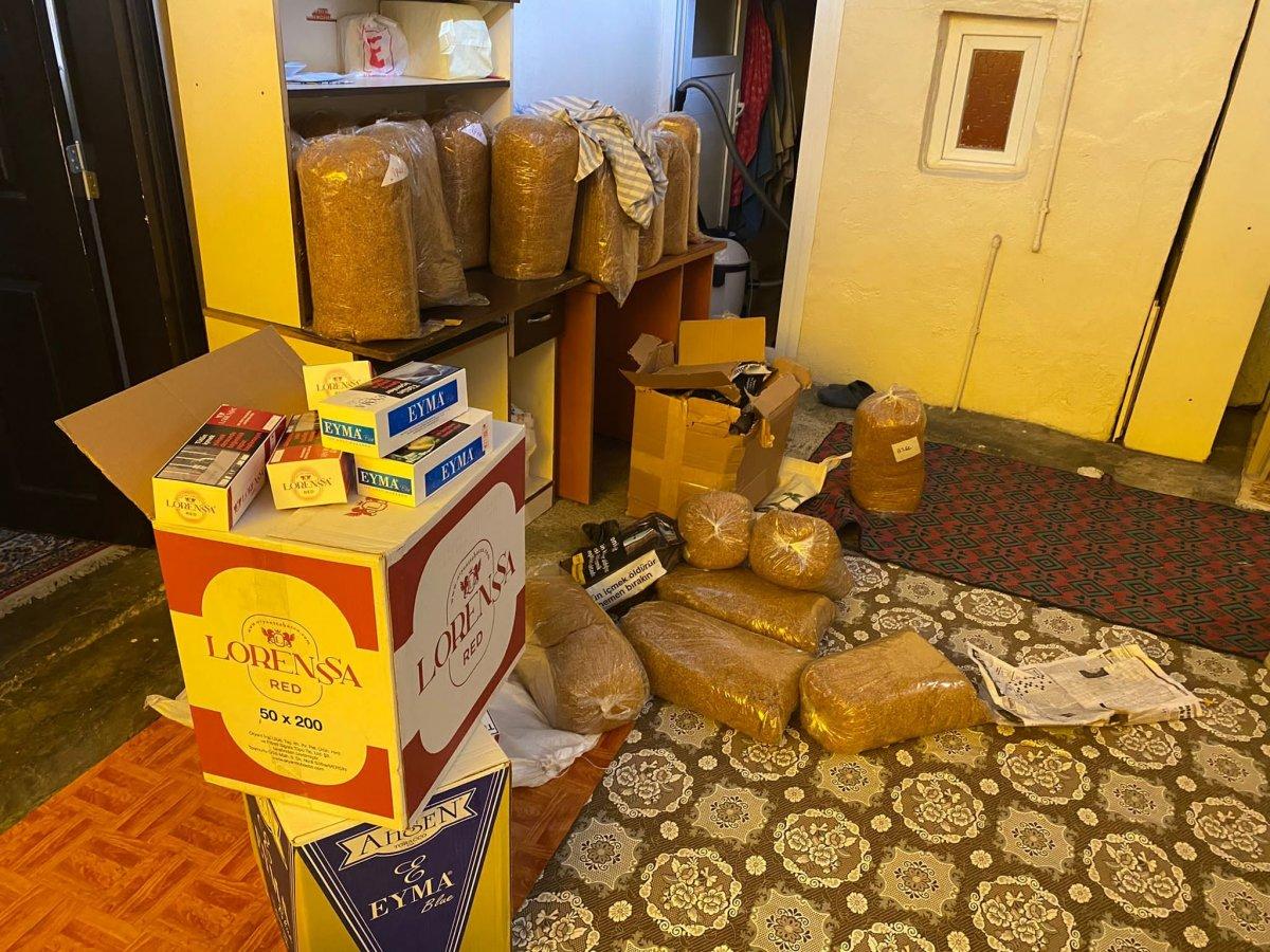 Adana’da 1 milyon 580 bin kaçak makaron ele geçirildi