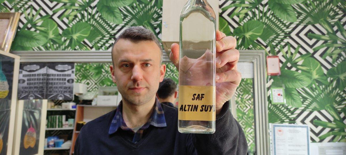 Bursa'da altın suyunun litresi 350 liraya satılıyor