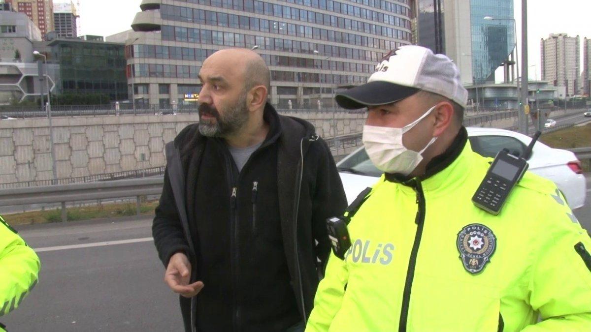 Ataşehir’de polisi görünce kaçmaya çalıştı