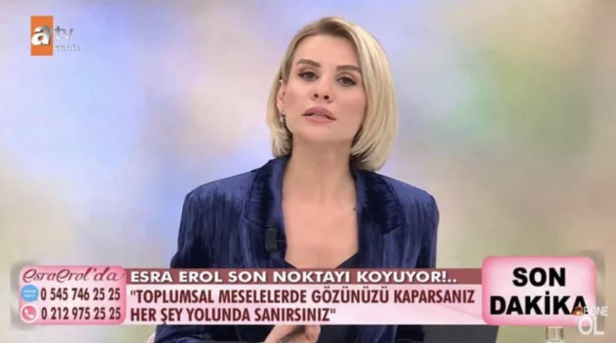 Esra Erol'dan tepkilere yanıt: Yayılmış bir görüntüyle beni yargılamayın