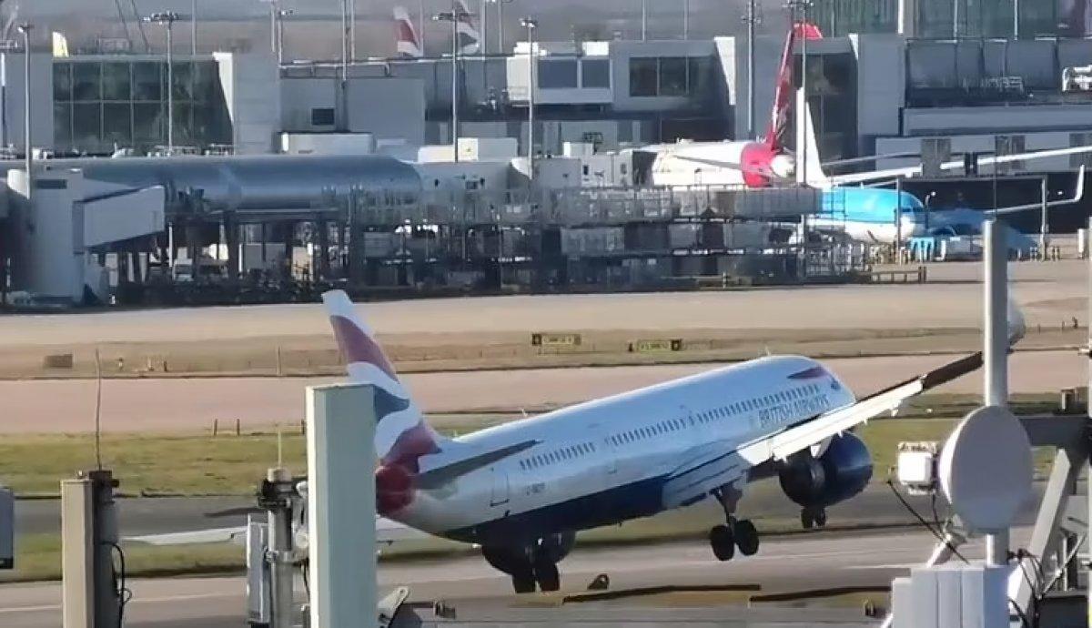 British Airways uçağı, inişte kuyruk sürttü
