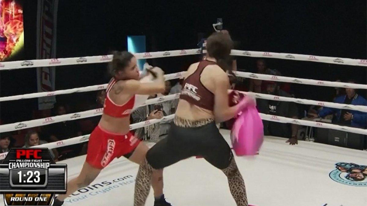 Yastık savaşı spor oldu