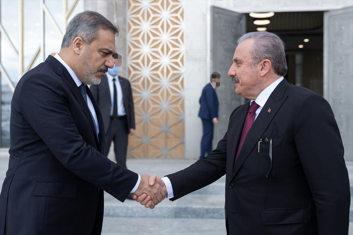 Mustafa Şentop'tan Hakan Fidan'a ziyaret