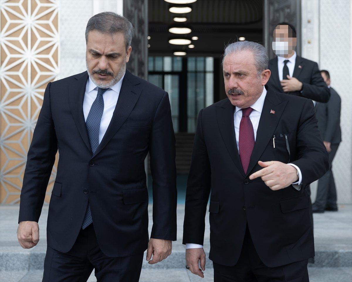 Mustafa Şentop'tan Hakan Fidan'a ziyaret