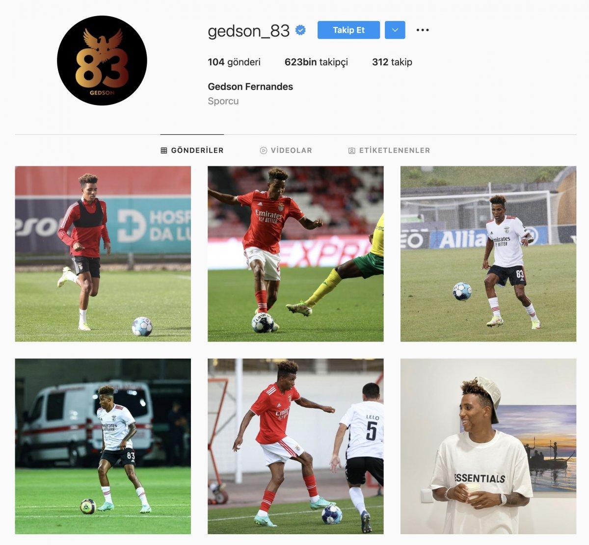 Gedson Fernandes, Galatasaray paylaşımlarını sildi