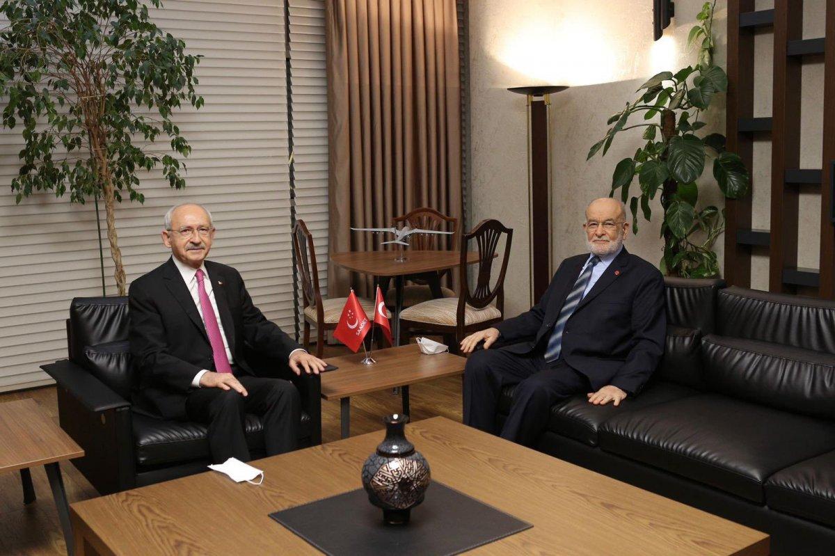 Kılıçdaroğlu'ndan Karamollaoğlu'na geçmiş olsun ziyareti