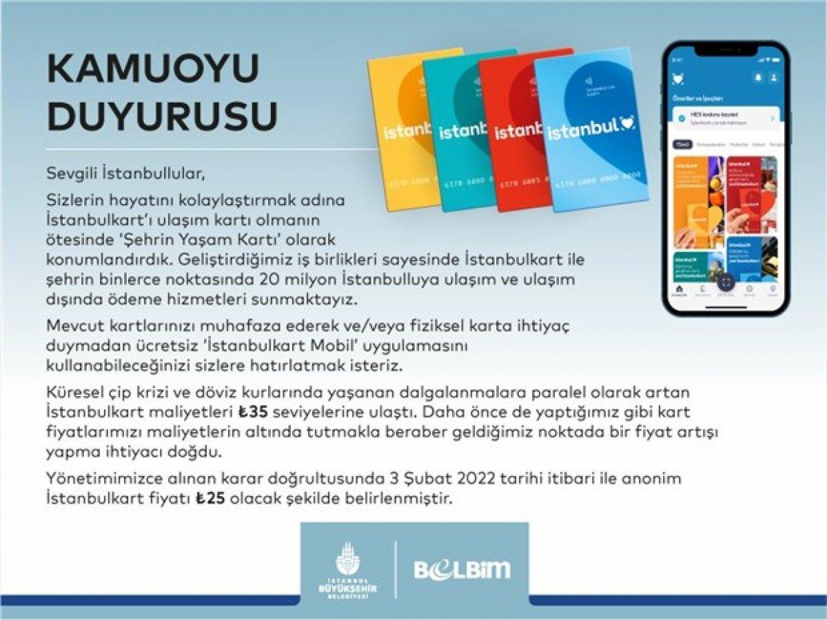 İstanbulkart ücretleri 2022: Anonim İstanbulkart ne kadar, kaç TL?