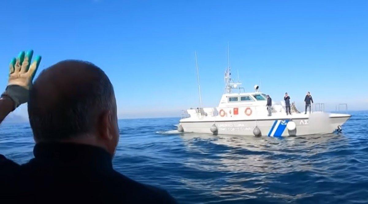 Türk balıkçı, Yunan sahil güvenliğini böyle azarladı