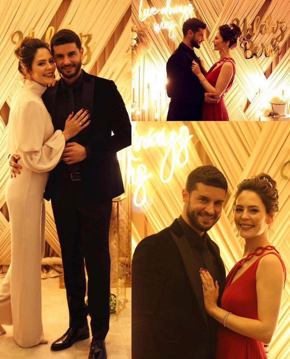 Berk Oktay ve Yıldız Çağrı Atiksoy nişanlandı