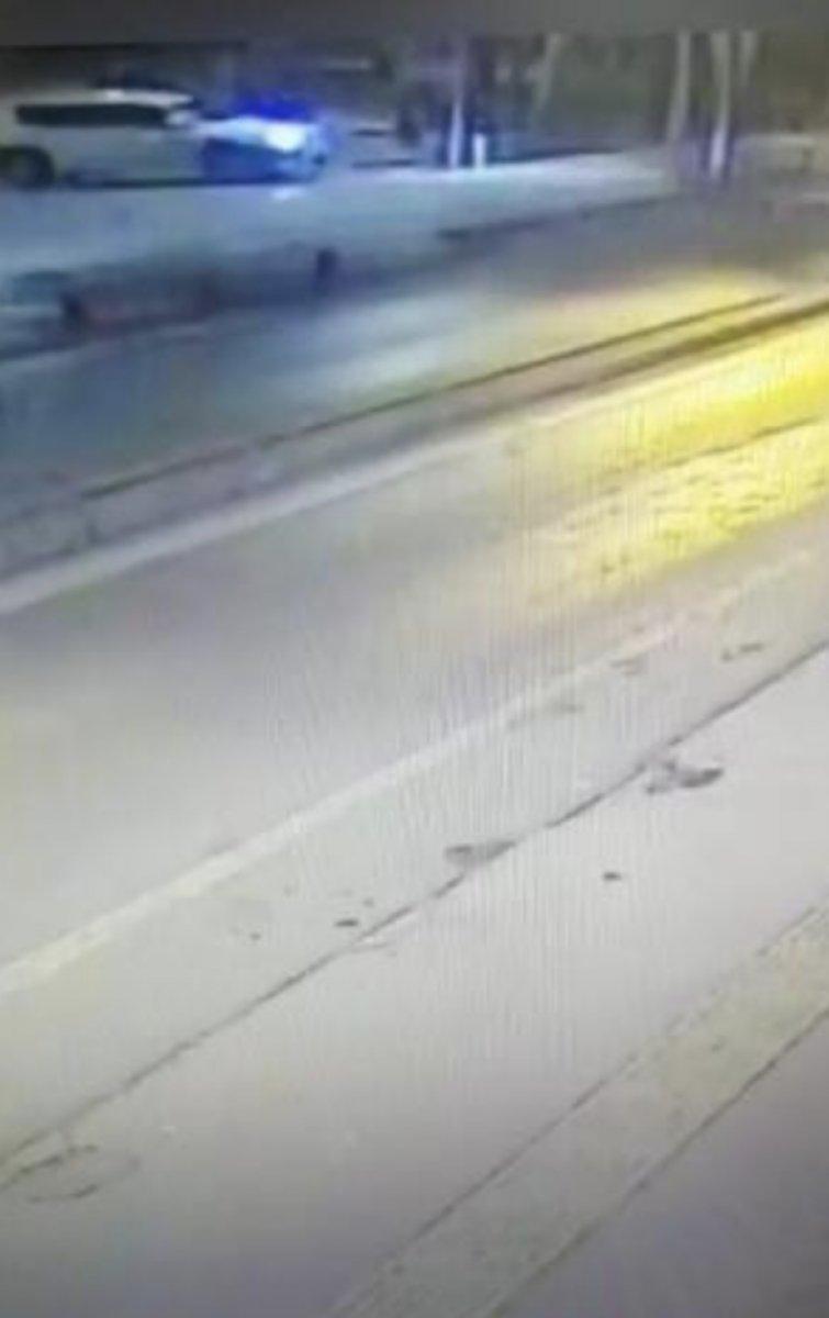 Samsun'da Atatürk heykeline saldırı anı