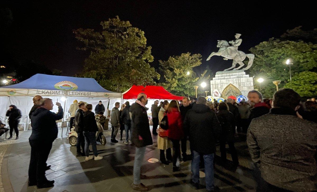 Samsun'da Atatürk heykeline saldırı sonrası nöbet sürüyor