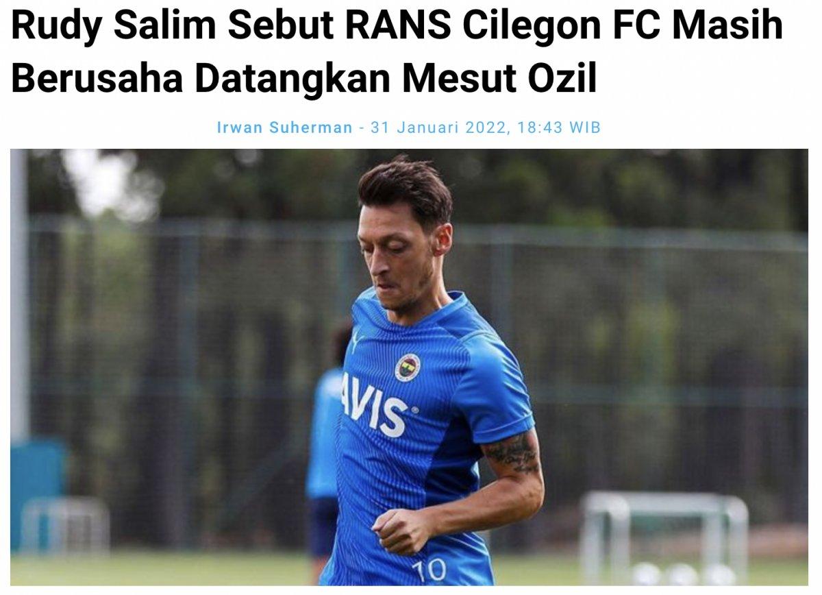 Cilegon, Mesut Özil'i istiyor