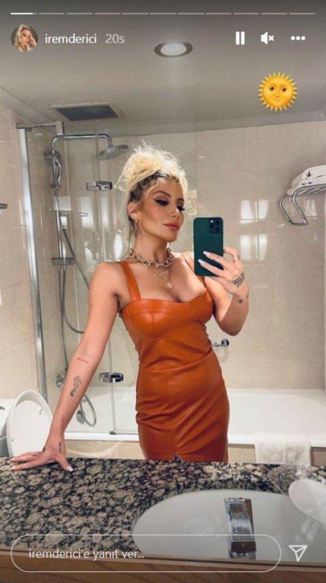 İrem Derici banyodan fotoğraf paylaştı