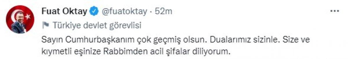 Siyaset dünyasından Cumhurbaşkanı Erdoğan'a geçmiş olsun mesajları