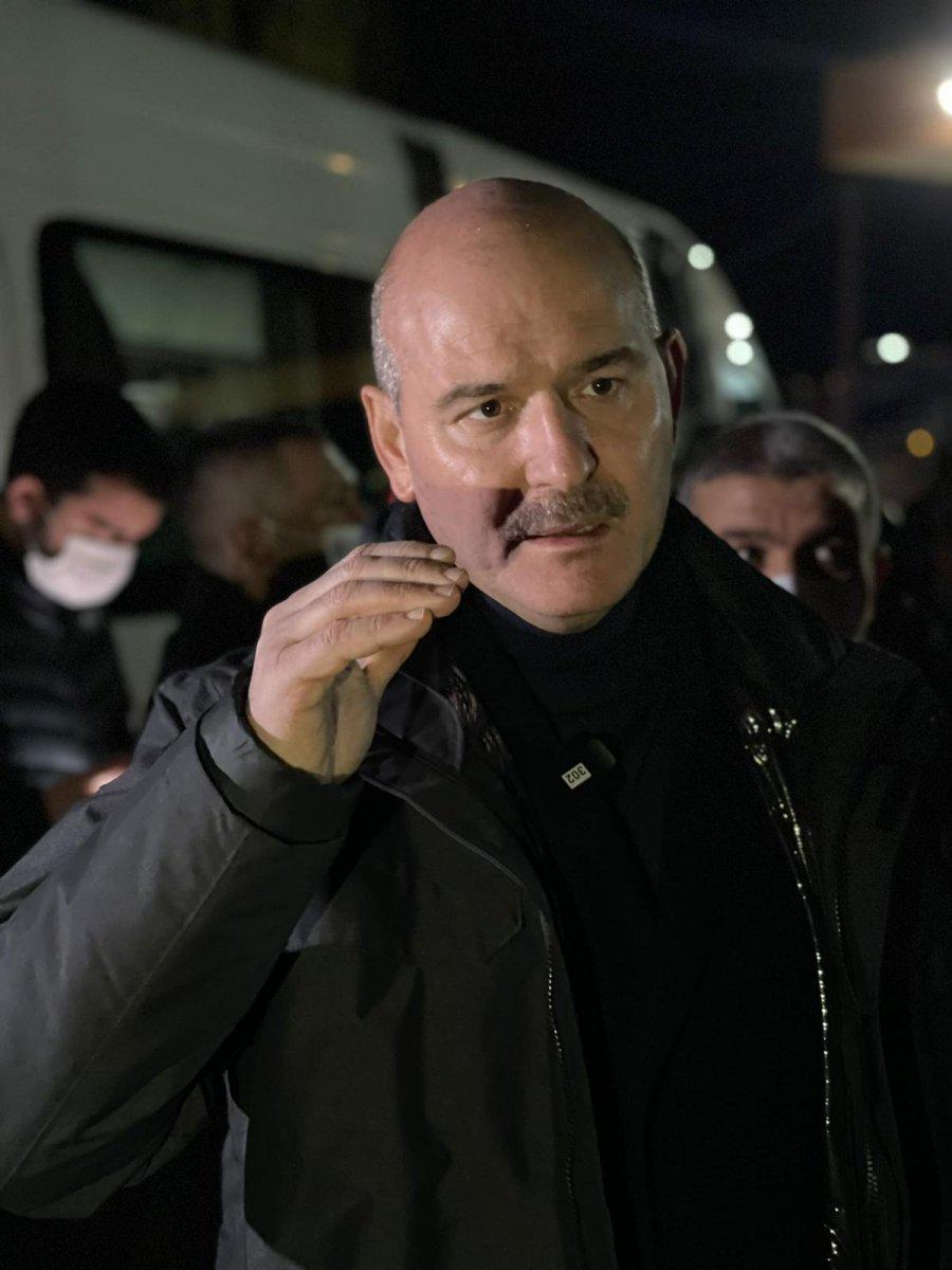 Süleyman Soylu, İdlib'de yapımı süren briket evleri inceledi