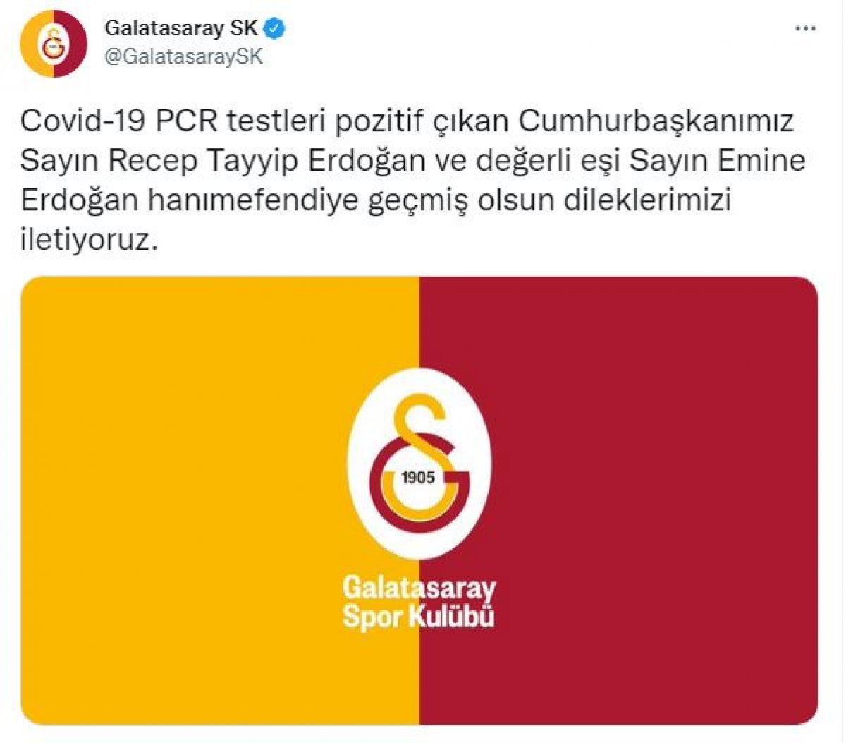 Spor camiasından Erdoğan'a geçmiş olsun mesajları