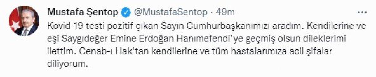 Siyaset dünyasından Cumhurbaşkanı Erdoğan'a geçmiş olsun mesajları