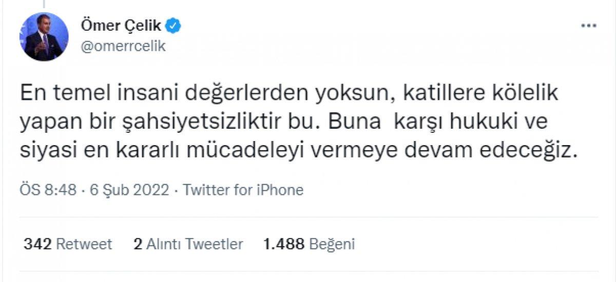 AK Parti Genel Başkan Yardımcısı Ömer Çelik'ten Hüda Kaya'ya tepki