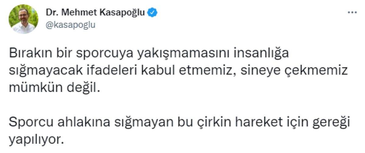 Bakan Kasapoğlu'ndan Derya Büyükuncu paylaşımı: Gereği yapılıyor