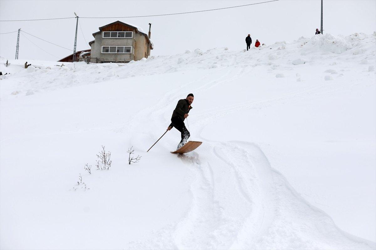 Rize'de lazboard ile kayak şenliği yapıldı