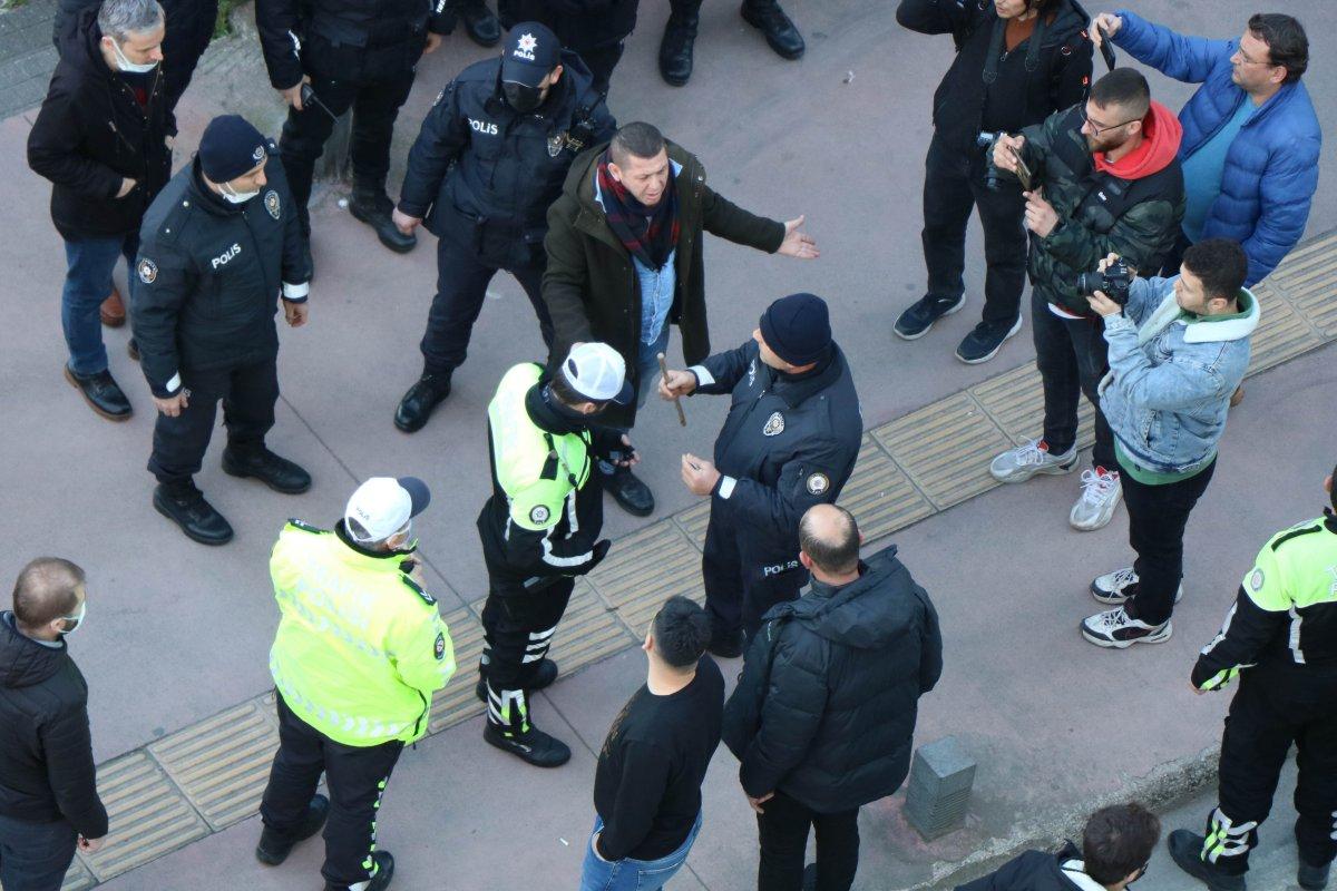 Samsun'da trafikte korna kavgası