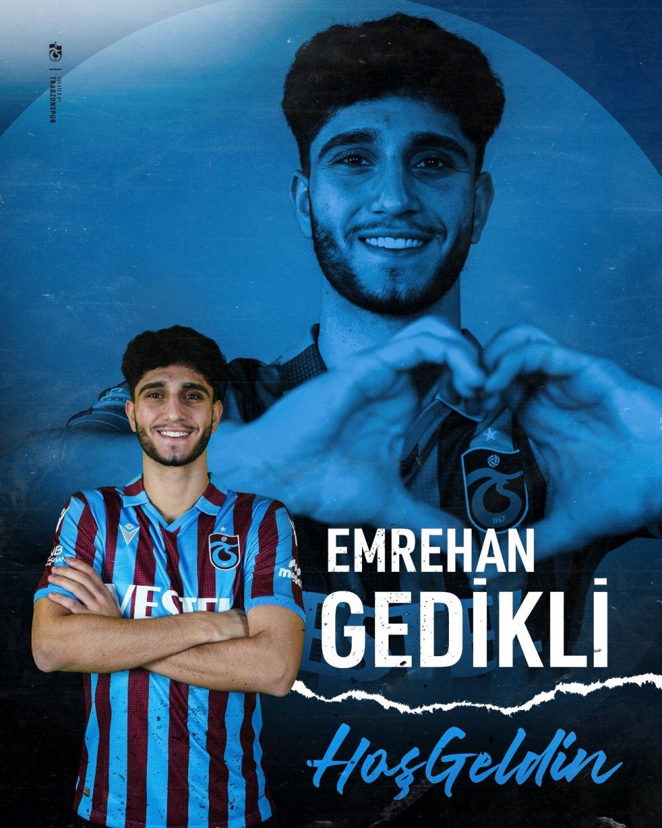 Trabzonspor Emrehan Gedikli'yi açıkladı