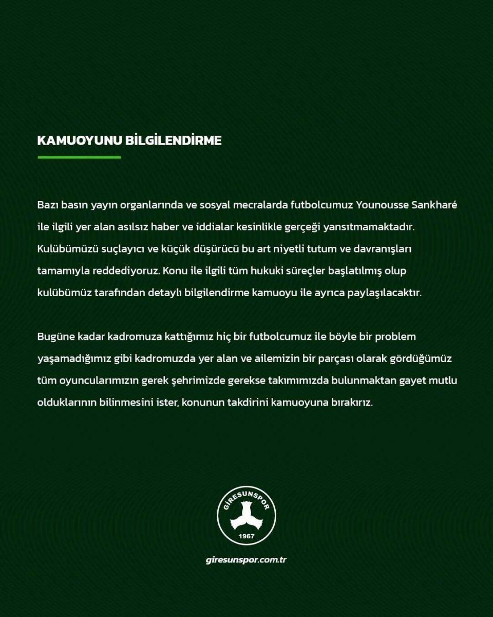 Younousse Sankhare: Giresun'da elektriğimi kestiler