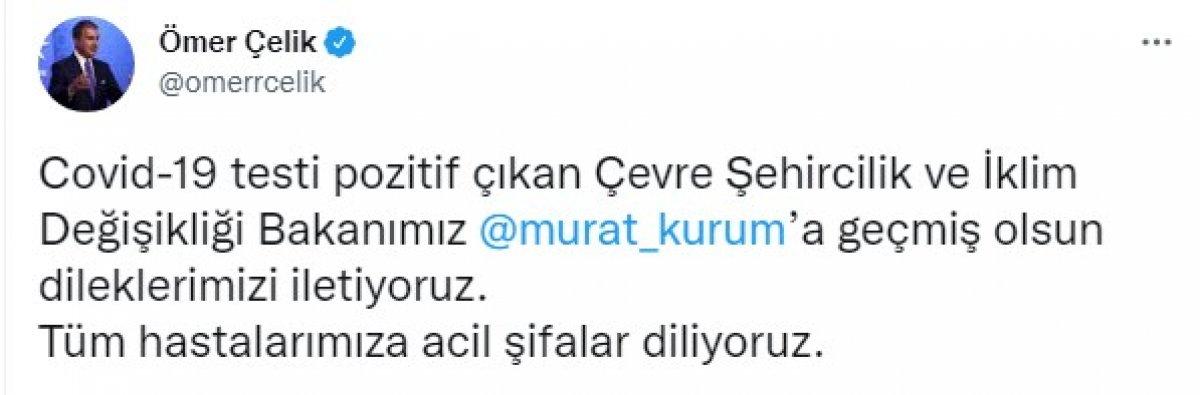 Murat Kurum koronavirüse yakalandı