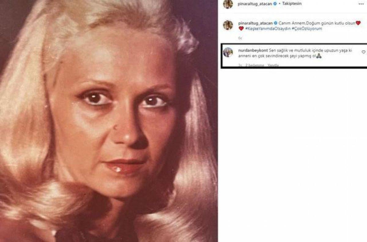Pınar Altuğ'un paylaşımına kayınvalidesinden yanıt
