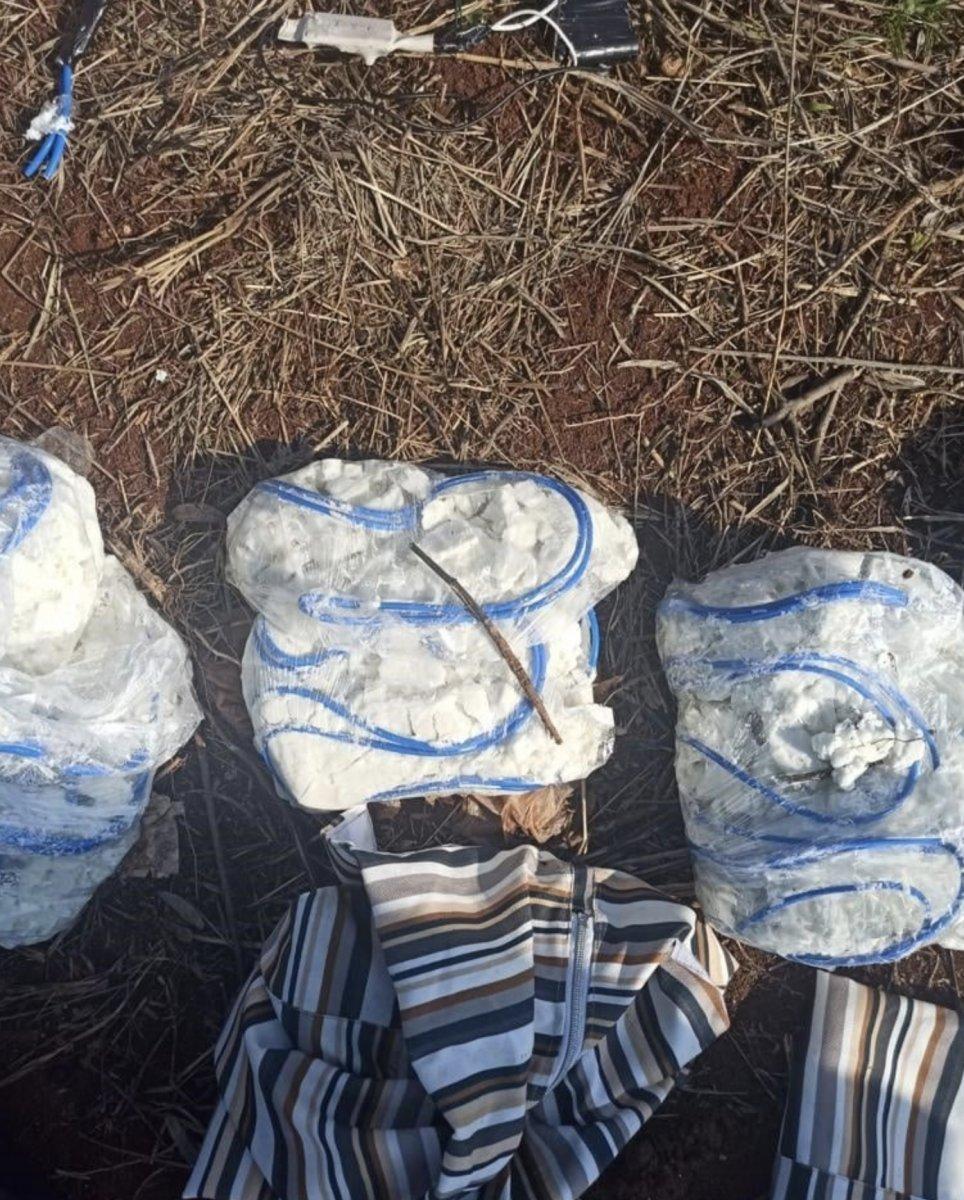 Afrin'de 4 terörist patlayıcı ile yakalandı