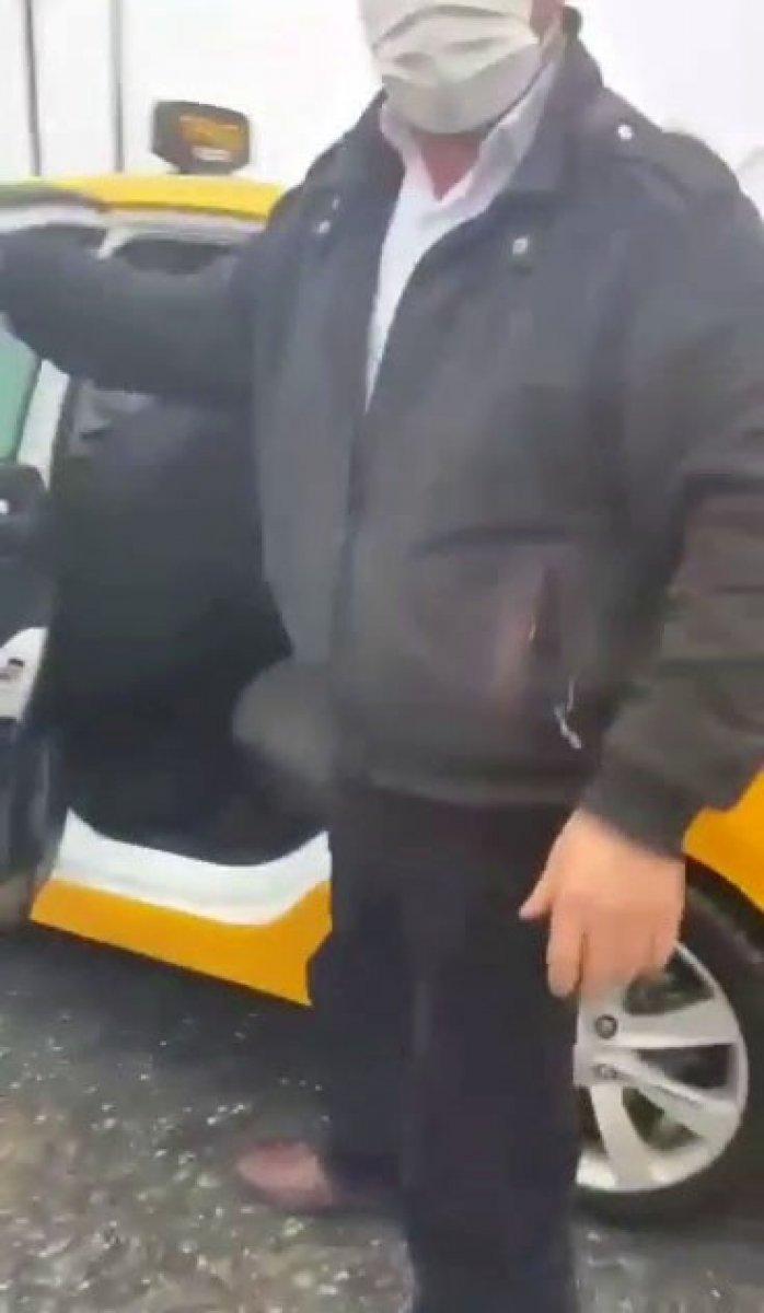 Bağcılar'da taksicinin kısa mesafe tartışması