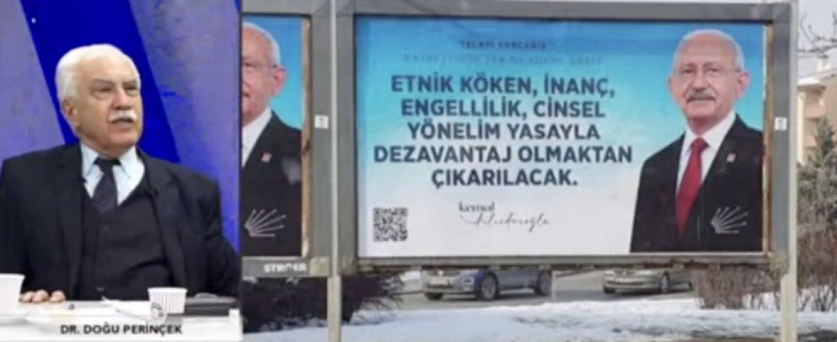 Doğu Perinçek'ten CHP'nin 'cinsel yönelim' afişine eleştiri