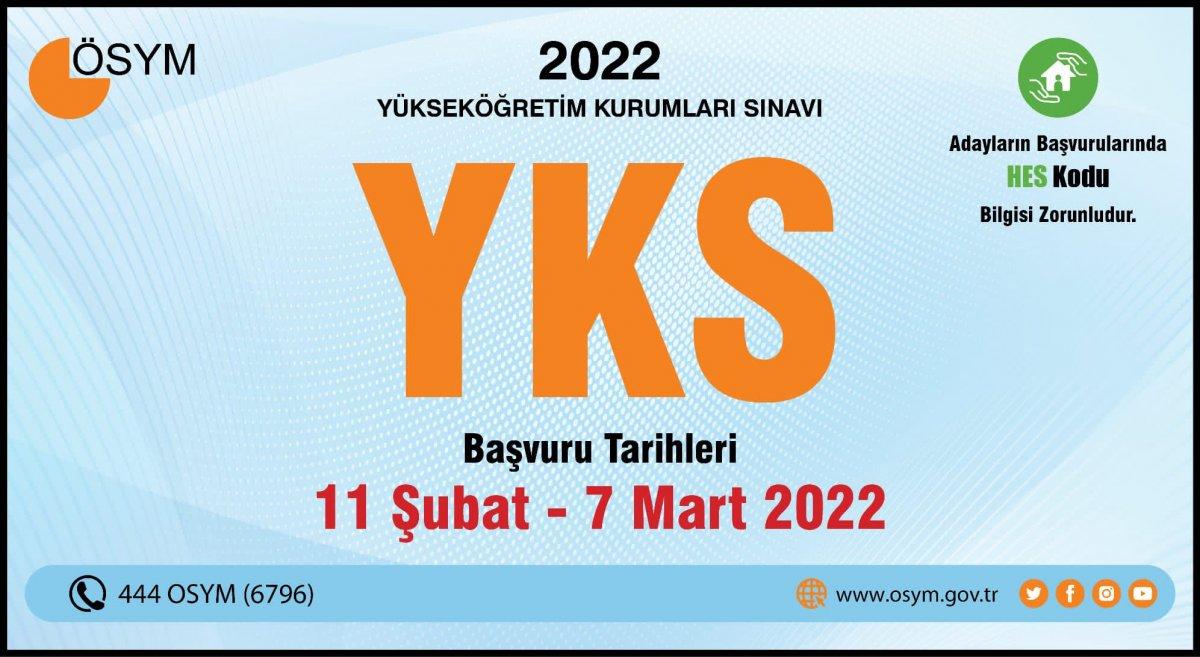 2022 YKS başvuru ve oturum tarihleri belli oldu