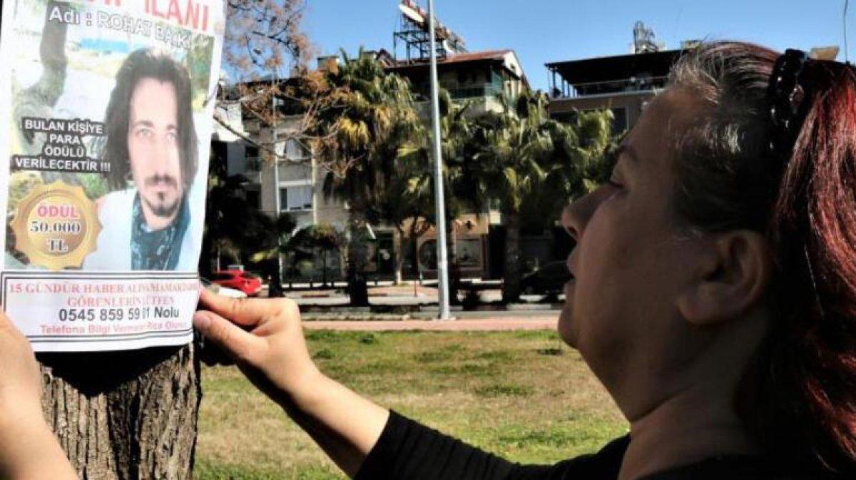 Antalya’da, kaybolan oğlunu bulana 50 bin ödül verecek